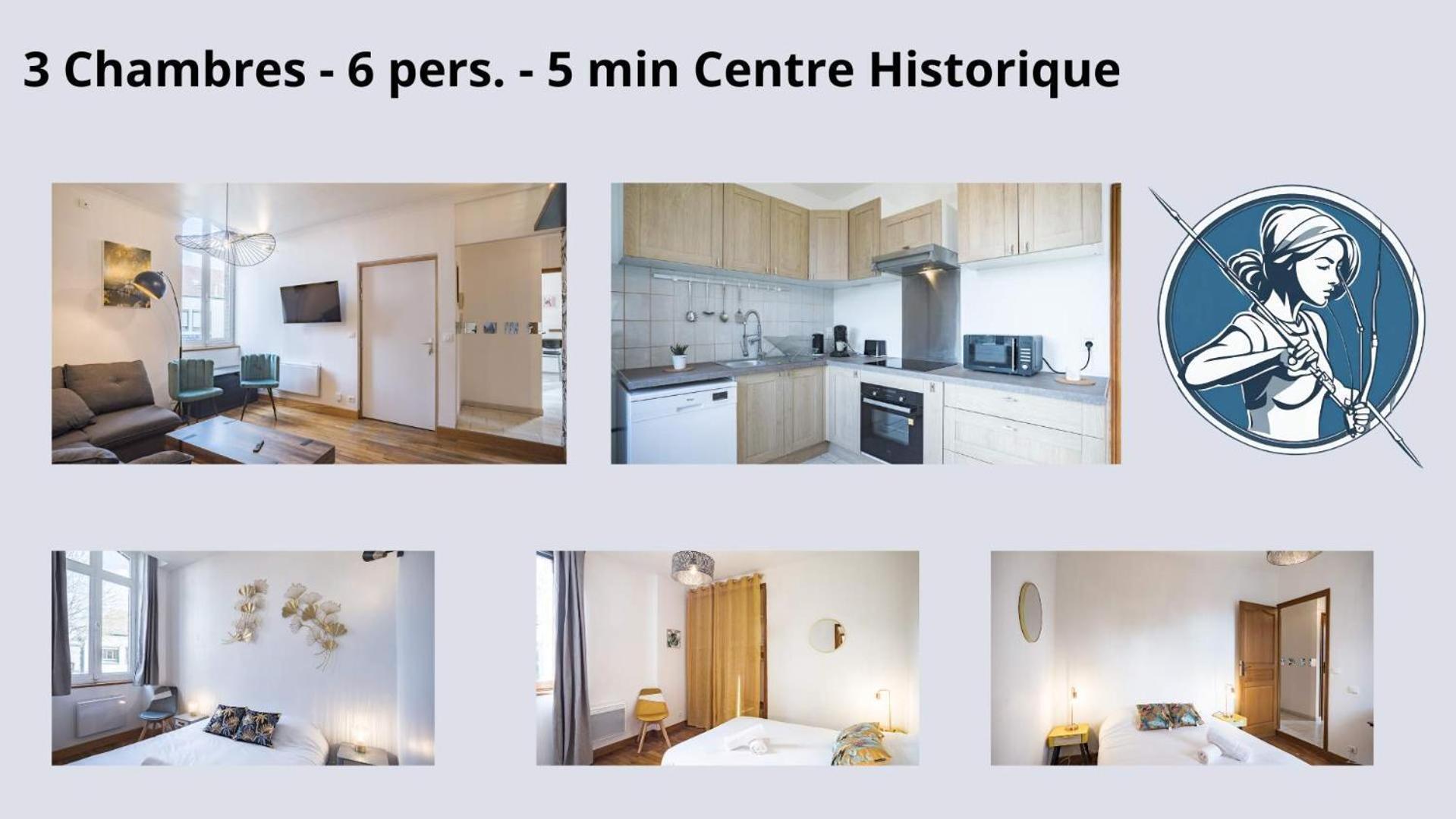 דירות טרואה Le Logis De L'Arc - 5Min Hypercentre - Max 6 Personnes מראה חיצוני תמונה