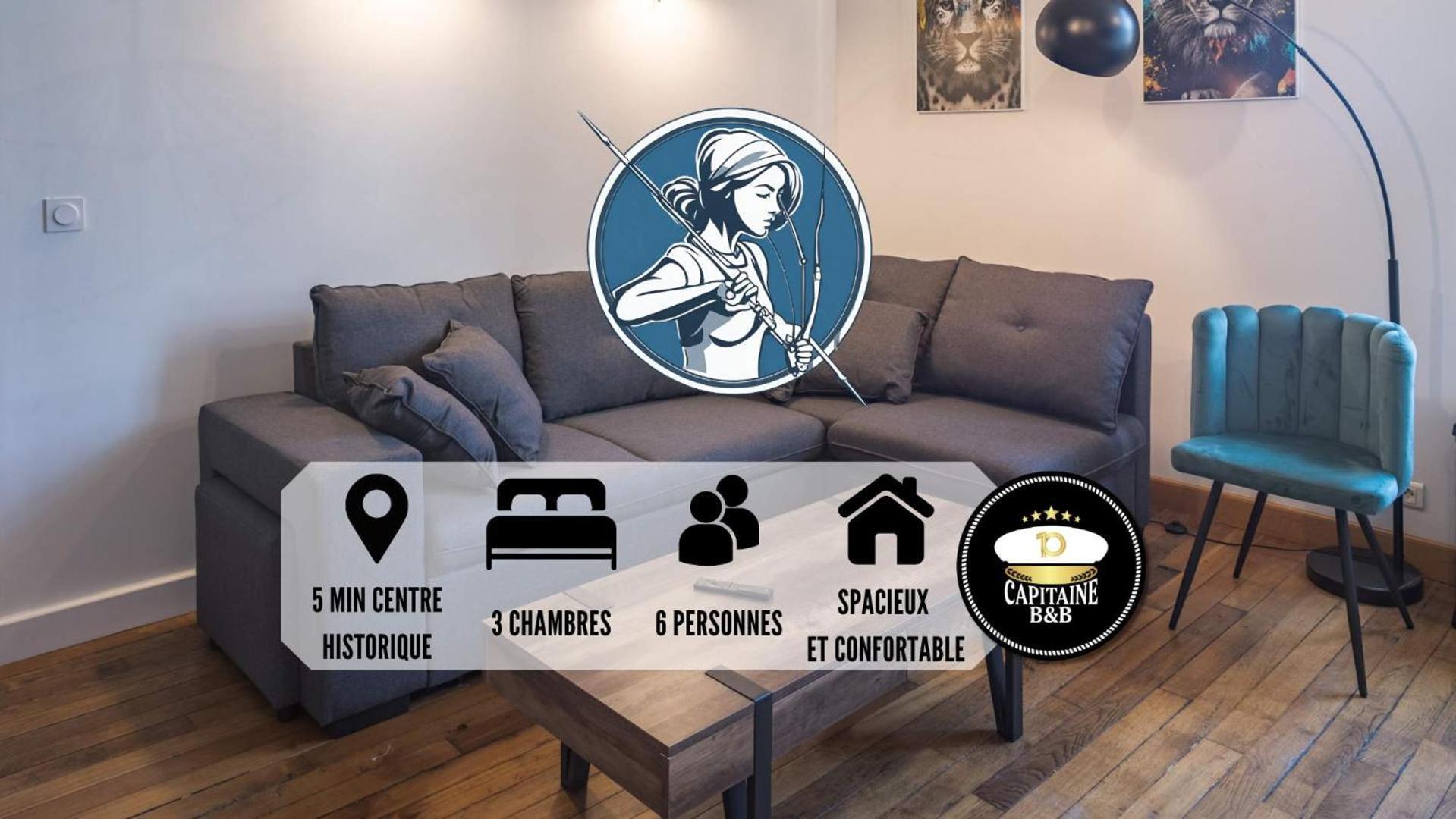 דירות טרואה Le Logis De L'Arc - 5Min Hypercentre - Max 6 Personnes מראה חיצוני תמונה
